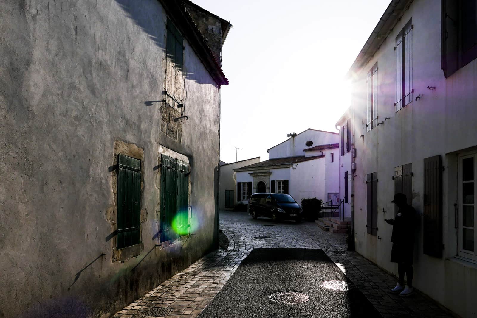 eine typische (Einbahn-)Straße