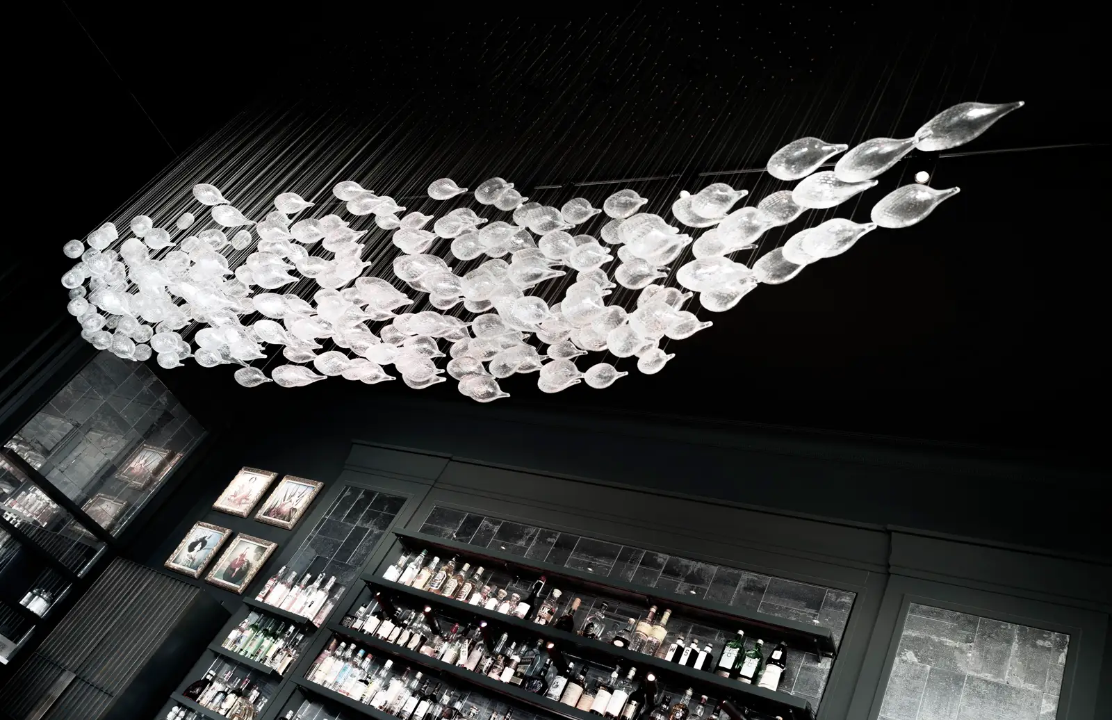 Detail über der Bar