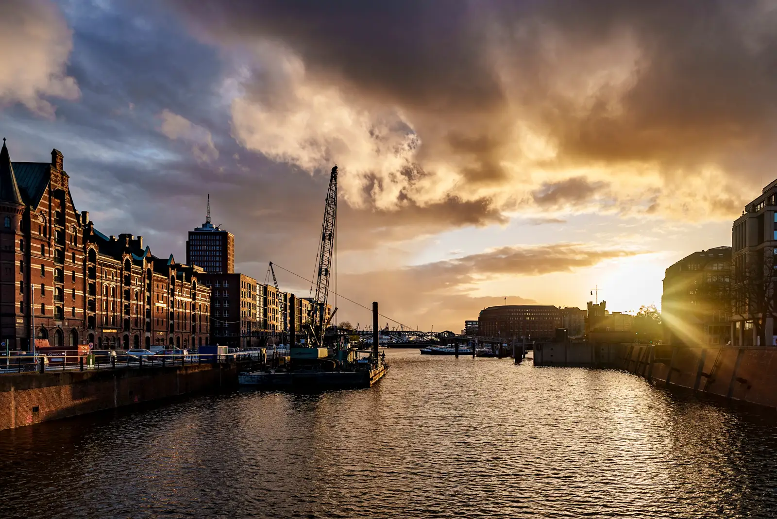 Sonnenuntergang auf dem Rückweg