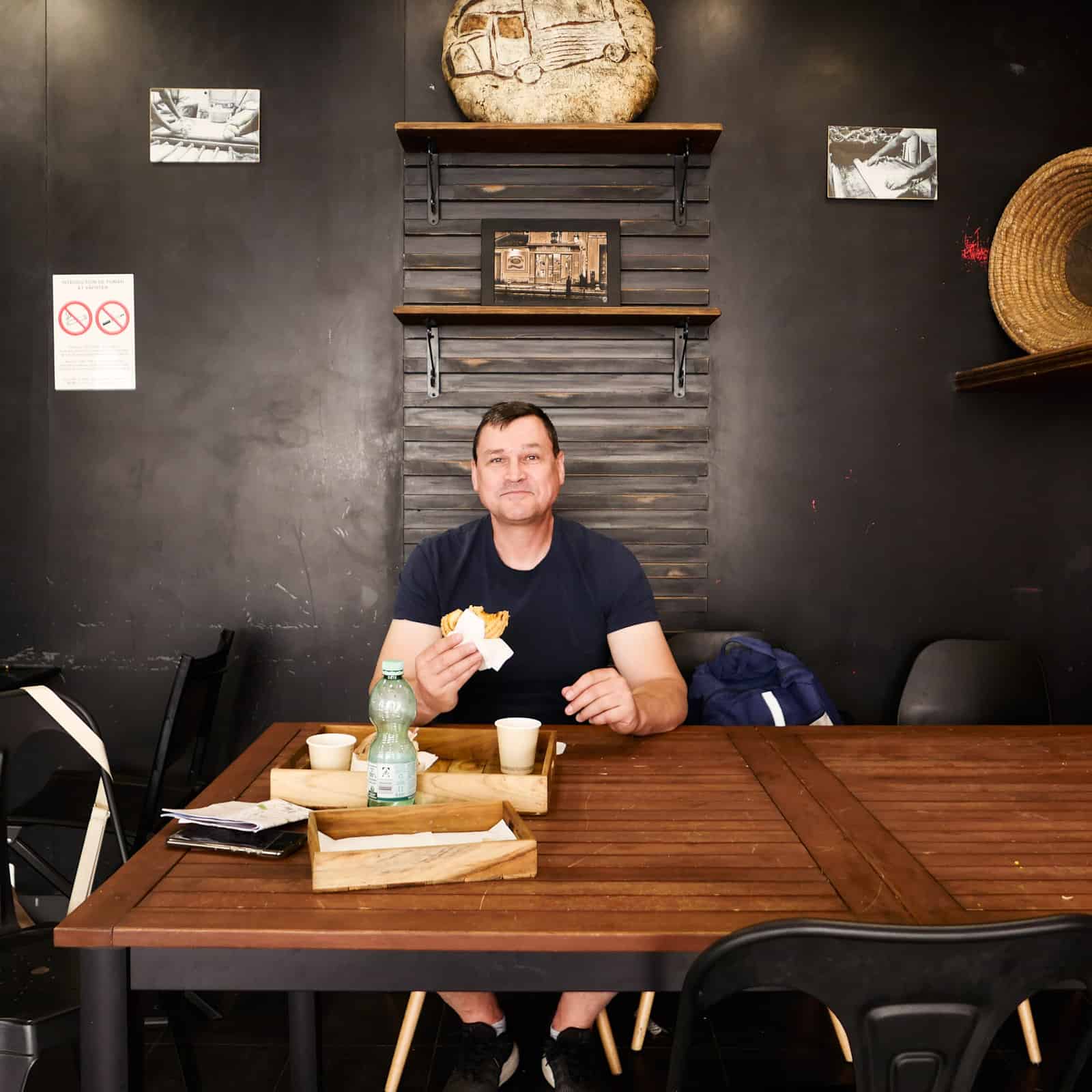 und hier isst man konzentriert