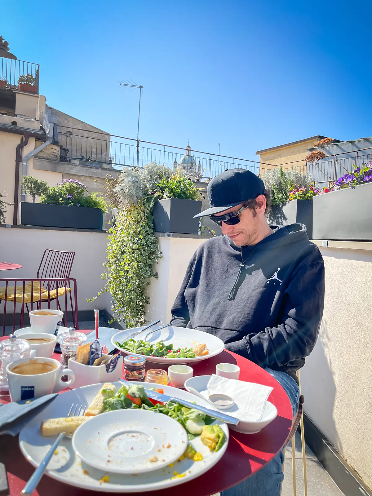 Frühstück auf der Terrasse